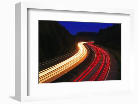 Highway A1 near Hermeskeil, Rhineland-Palatinate, Germany, Europe-Hans-Peter Merten-Framed Photographic Print