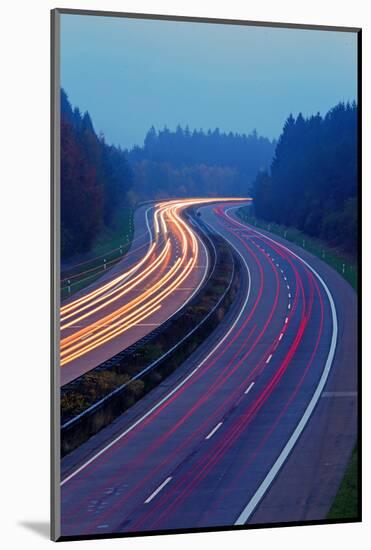 Highway A1 near Hermeskeil, Rhineland-Palatinate, Germany, Europe-Hans-Peter Merten-Mounted Photographic Print