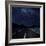 Highway And Starry Night In Desert-null-Framed Art Print