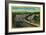 Highway Bridge across Santa Ana River - Riverside, CA-Lantern Press-Framed Art Print