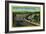 Highway Bridge across Santa Ana River - Riverside, CA-Lantern Press-Framed Art Print