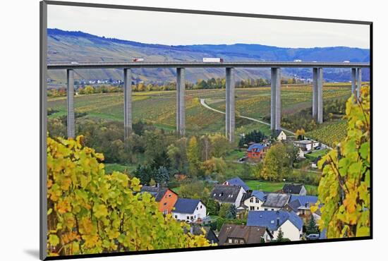 Highway Bridge of Highway A1 near Fell, Moselle Valley, Rhineland-Palatinate, Germany, Europe-Hans-Peter Merten-Mounted Photographic Print