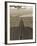 Highway Cutting Through a Desert-null-Framed Photographic Print