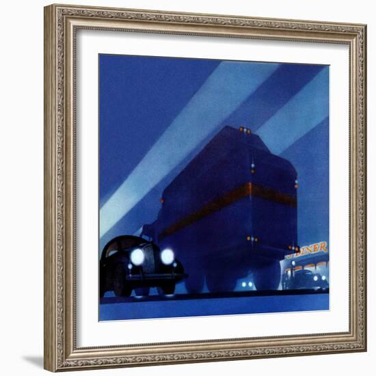 "Highway Diner,"April 9, 1938-Ski Weld-Framed Giclee Print