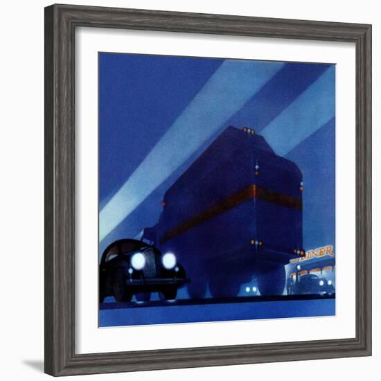 "Highway Diner,"April 9, 1938-Ski Weld-Framed Giclee Print