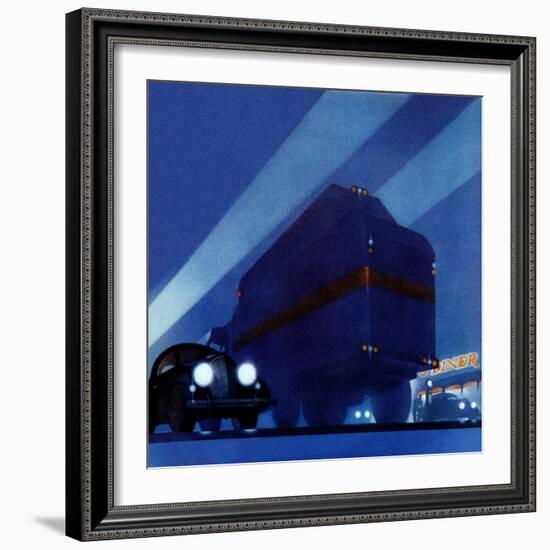 "Highway Diner,"April 9, 1938-Ski Weld-Framed Giclee Print