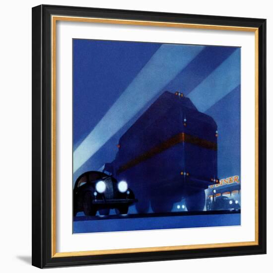 "Highway Diner,"April 9, 1938-Ski Weld-Framed Giclee Print