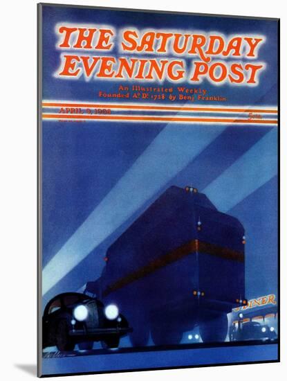 "Highway Diner," Saturday Evening Post Cover, April 9, 1938-Ski Weld-Mounted Giclee Print