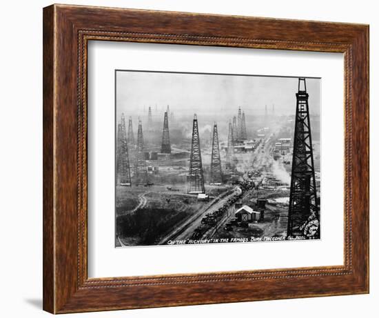 Highway in Burk-Waggoner Oil Pool-null-Framed Photographic Print