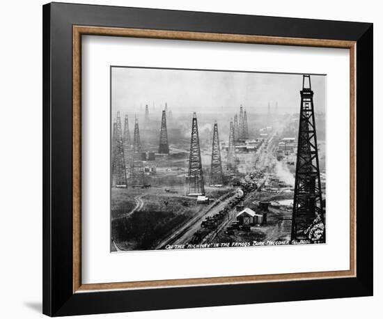 Highway in Burk-Waggoner Oil Pool-null-Framed Photographic Print