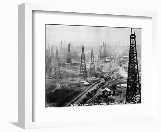 Highway in Burk-Waggoner Oil Pool-null-Framed Photographic Print