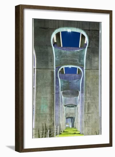 Highway Overpass, Chengdu, Sichuan Province, China-Paul Souders-Framed Photographic Print