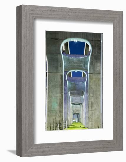 Highway Overpass, Chengdu, Sichuan Province, China-Paul Souders-Framed Photographic Print