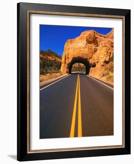 Highway Passing Through a Hill-Joseph Sohm-Framed Photographic Print