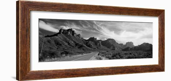 Highway Passing Through a Landscape, Big Bend National Park, Texas, USA-null-Framed Photographic Print