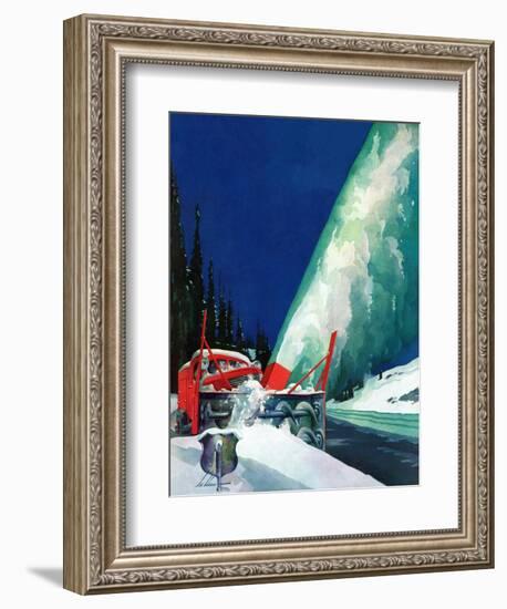 "Highway Snowplow," January 18, 1941-Ski Weld-Framed Giclee Print