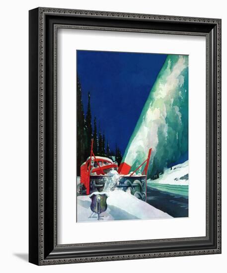 "Highway Snowplow," January 18, 1941-Ski Weld-Framed Giclee Print