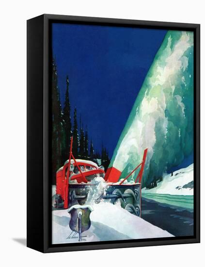 "Highway Snowplow," January 18, 1941-Ski Weld-Framed Premier Image Canvas