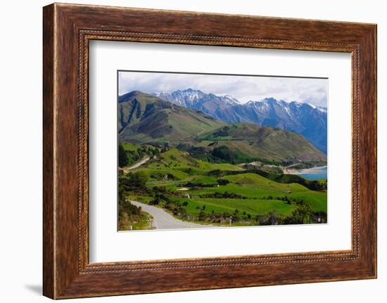 Highway to Milford Sound Via Lake Tena Vu, South Island, New Zealand, Pacific-Bhaskar Krishnamurthy-Framed Photographic Print