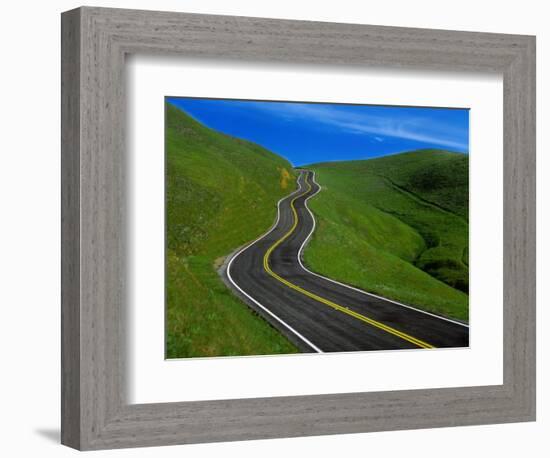 Highway Winding Through Countryside-Charles O'Rear-Framed Photographic Print