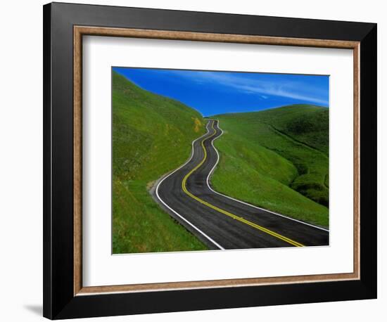 Highway Winding Through Countryside-Charles O'Rear-Framed Photographic Print