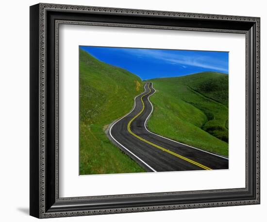 Highway Winding Through Countryside-Charles O'Rear-Framed Photographic Print