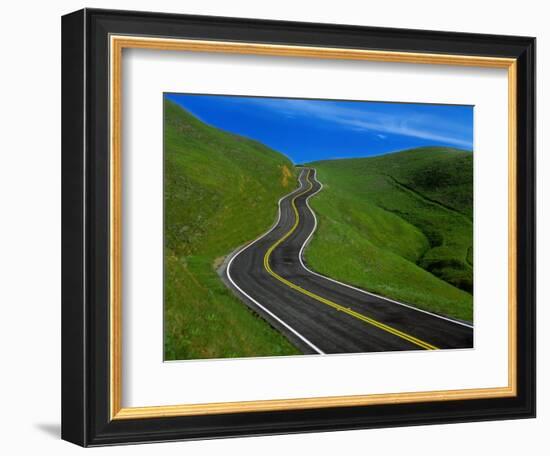 Highway Winding Through Countryside-Charles O'Rear-Framed Photographic Print