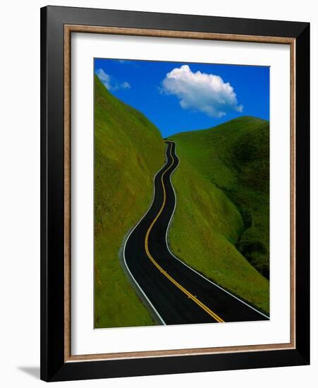 Highway Winding Through Countryside-Charles O'Rear-Framed Photographic Print