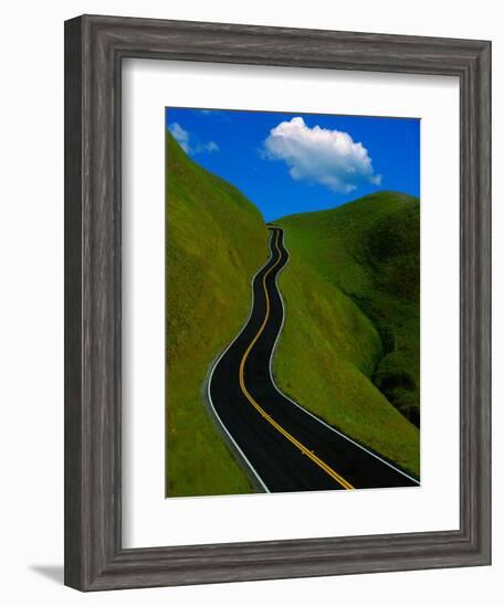 Highway Winding Through Countryside-Charles O'Rear-Framed Photographic Print