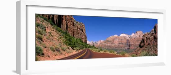 Highway Zion Ntl Park Ut-null-Framed Photographic Print