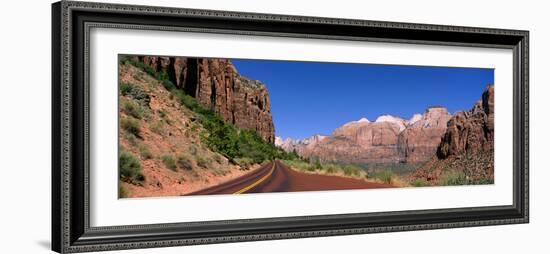 Highway Zion Ntl Park Ut-null-Framed Photographic Print