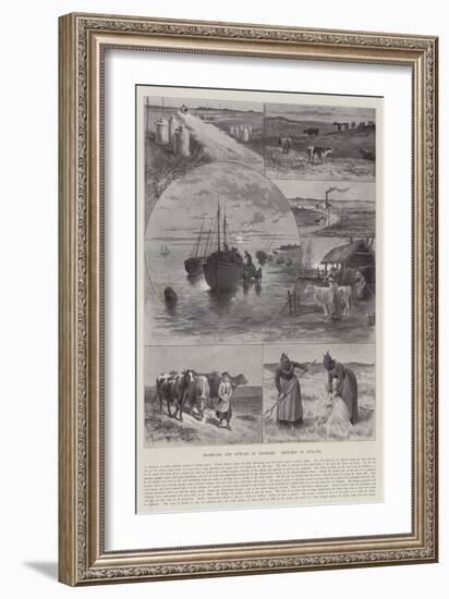 Highways and Byways in Denmark, Sketches in Jutland-Paul Frenzeny-Framed Giclee Print