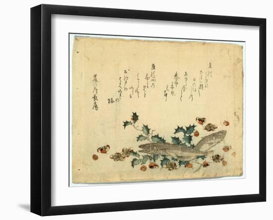 Hiiragi Ni Iwashi Ni Ume-Ryuryukyo Shinsai-Framed Giclee Print