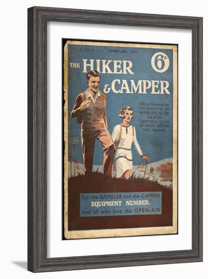 Hiker and Camper Magazine-null-Framed Art Print