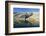 Hiker at Lac Blanc, Chamonix, Haute-Savoie, French Alps, France, Europe-Christian Kober-Framed Photographic Print