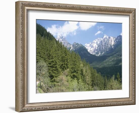 Hiker at Lomnicky Stit, High Tatra Mountains, Slovakia-Upperhall-Framed Photographic Print