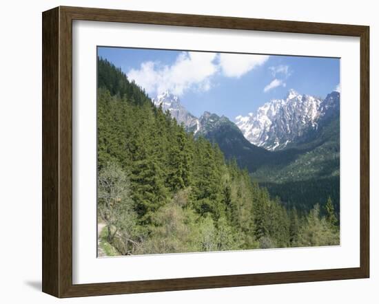 Hiker at Lomnicky Stit, High Tatra Mountains, Slovakia-Upperhall-Framed Photographic Print