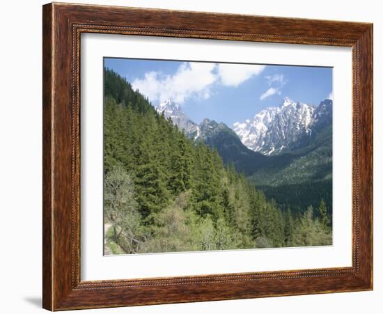 Hiker at Lomnicky Stit, High Tatra Mountains, Slovakia-Upperhall-Framed Photographic Print