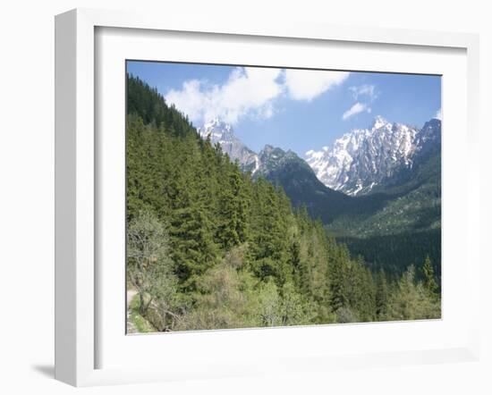 Hiker at Lomnicky Stit, High Tatra Mountains, Slovakia-Upperhall-Framed Photographic Print