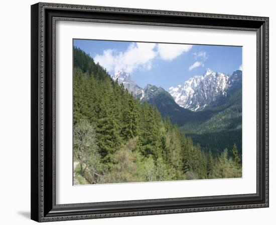 Hiker at Lomnicky Stit, High Tatra Mountains, Slovakia-Upperhall-Framed Photographic Print