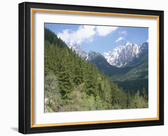 Hiker at Lomnicky Stit, High Tatra Mountains, Slovakia-Upperhall-Framed Photographic Print