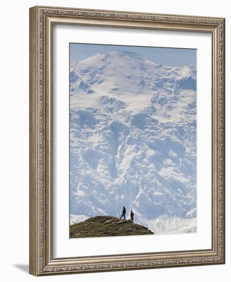 Hiker, Denali National Park, Alaska, USA-Hugh Rose-Framed Photographic Print