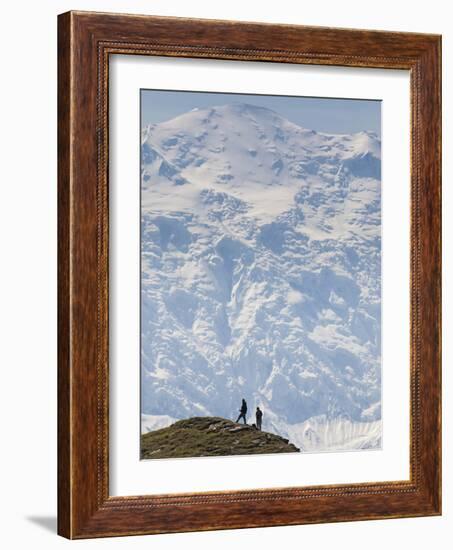 Hiker, Denali National Park, Alaska, USA-Hugh Rose-Framed Photographic Print