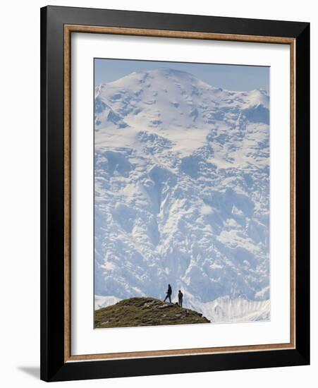 Hiker, Denali National Park, Alaska, USA-Hugh Rose-Framed Photographic Print