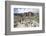 Hiker in the Vallonkar, in Front of BoŽseekofel, the Dolomites-Gerhard Wild-Framed Photographic Print