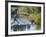 Hiker on Stepping Stones-null-Framed Photographic Print