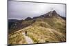 Hiker Trekking Rucu Pichincha Volcano, Quito, Pichincha Province, Ecuador, South America-Matthew Williams-Ellis-Mounted Photographic Print