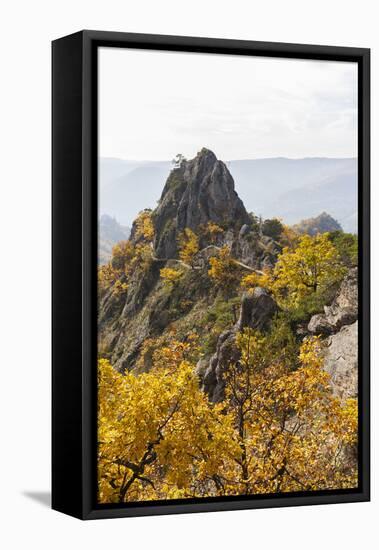 Hikers at the Vogelbergsteig Near DŸrnstein, Wachau, Lower Austria, Austria, Europe-Gerhard Wild-Framed Premier Image Canvas