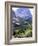 Hikers on Alta Via Dolomiti Trail and Gardena Pass Below and Sassolungo Range 3181M, Alto Adige-Richard Nebesky-Framed Photographic Print