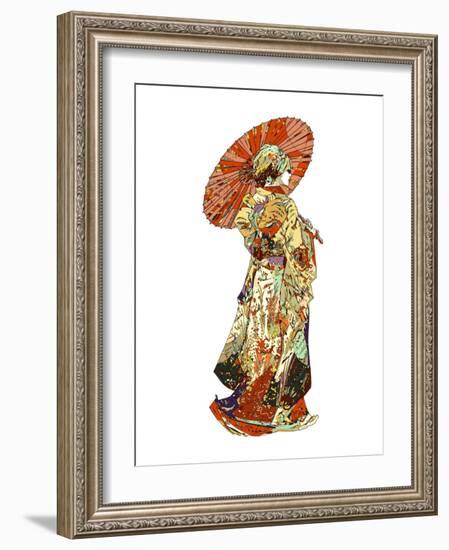 Hikifurisode Ex-Machina-HR-FM-Framed Art Print